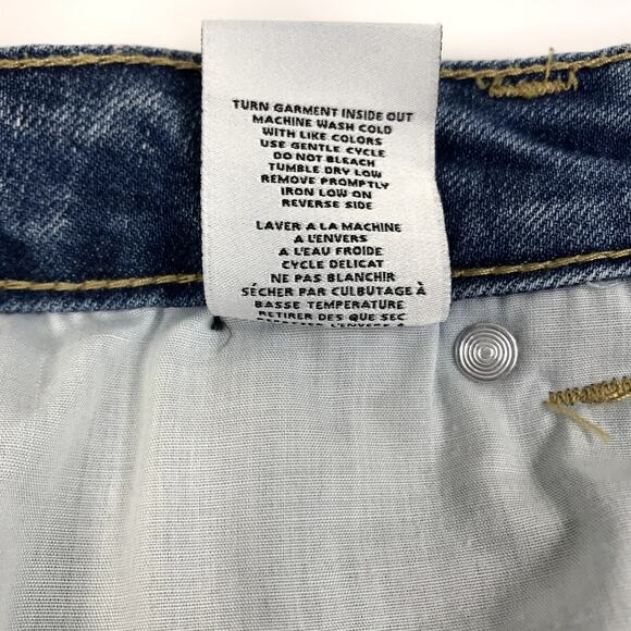 OAT New York High Rise Jeans Women 8/29 Blue Straight Classic Everyday Travel - Picture 8 of 12